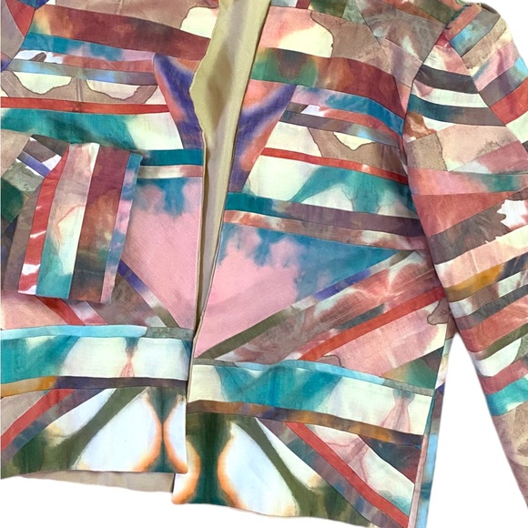 vintage handmade & dyed patchwork jacket - Picture 6 of 9